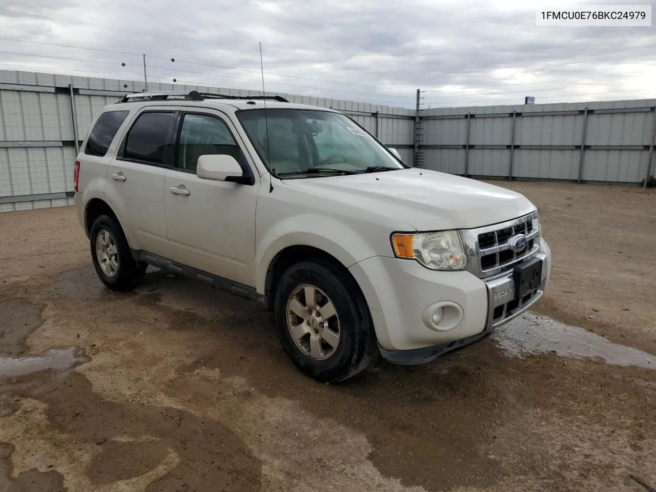 2011 Ford Escape Limited VIN: 1FMCU0E76BKC24979 Lot: 72574194