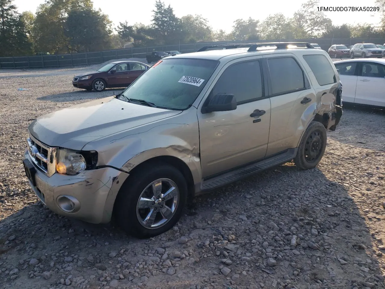 2011 Ford Escape Xlt VIN: 1FMCU0DG7BKA50289 Lot: 72620964