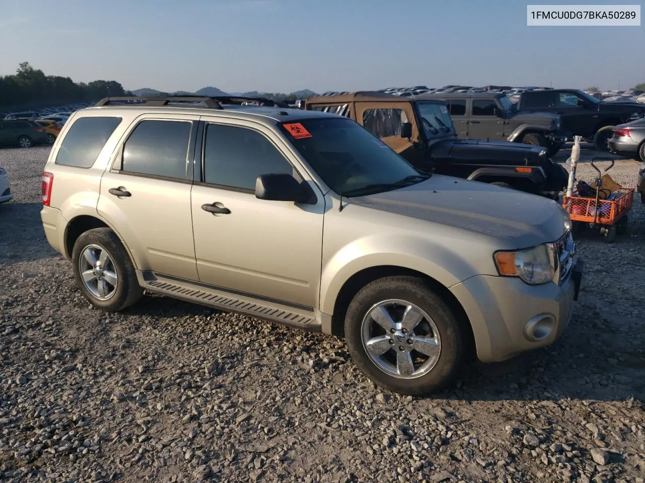 2011 Ford Escape Xlt VIN: 1FMCU0DG7BKA50289 Lot: 72620964