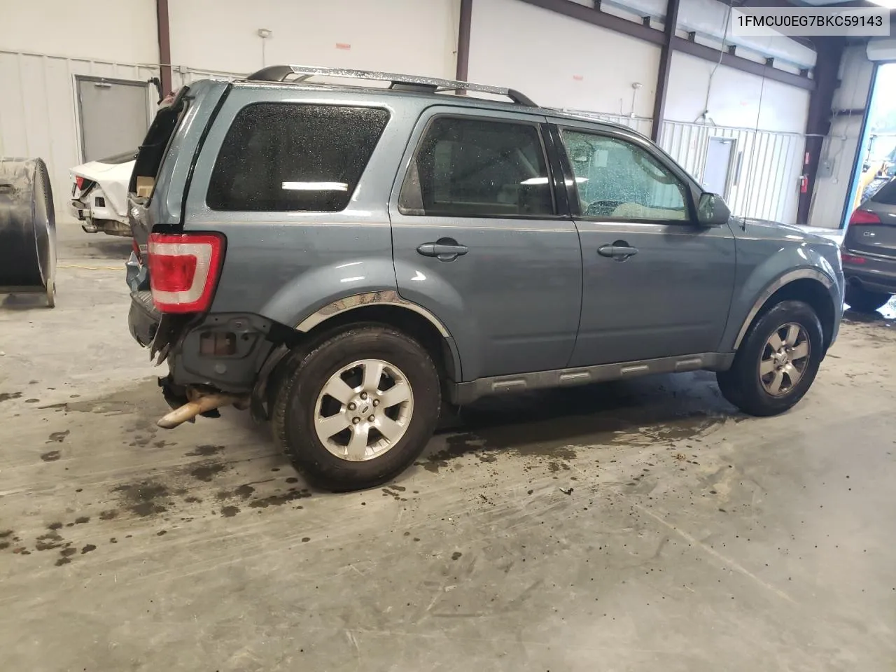 2011 Ford Escape Limited VIN: 1FMCU0EG7BKC59143 Lot: 72927474