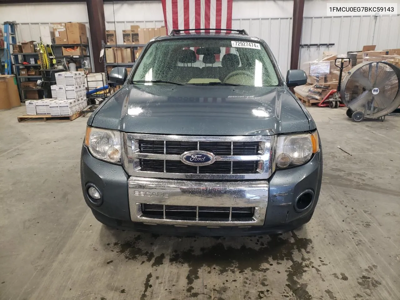 2011 Ford Escape Limited VIN: 1FMCU0EG7BKC59143 Lot: 72927474