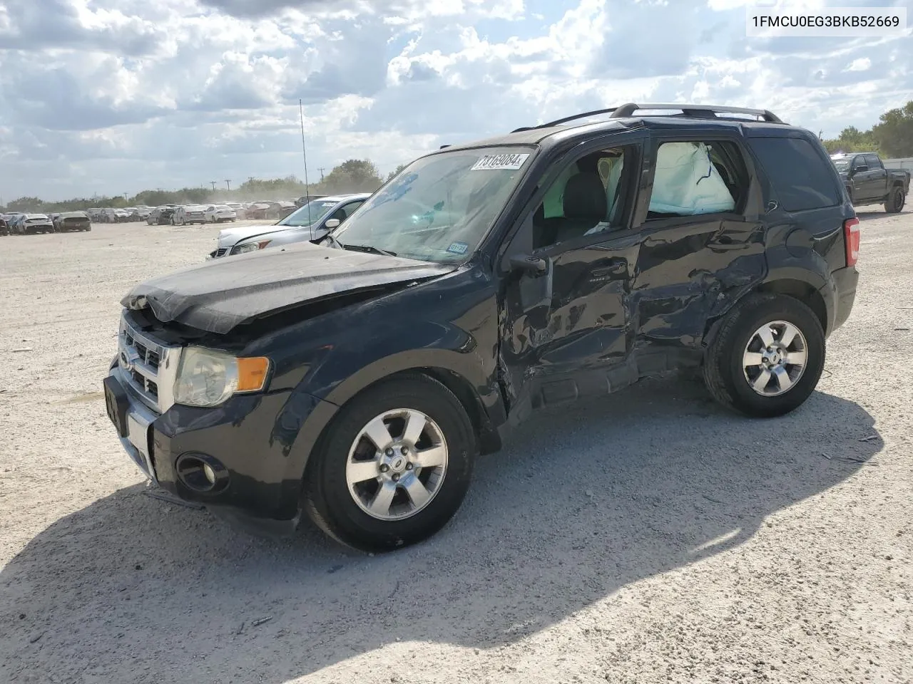 2011 Ford Escape Limited VIN: 1FMCU0EG3BKB52669 Lot: 73169084