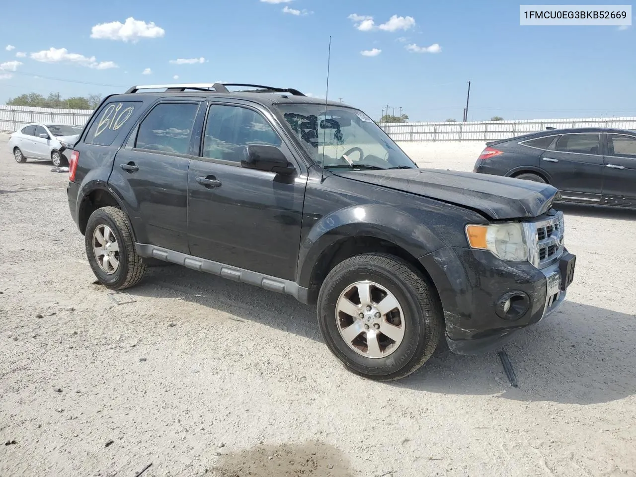 2011 Ford Escape Limited VIN: 1FMCU0EG3BKB52669 Lot: 73169084