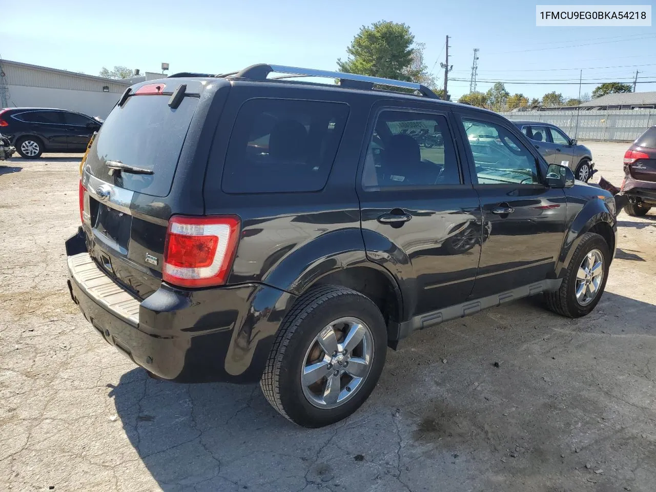 2011 Ford Escape Limited VIN: 1FMCU9EG0BKA54218 Lot: 73402484