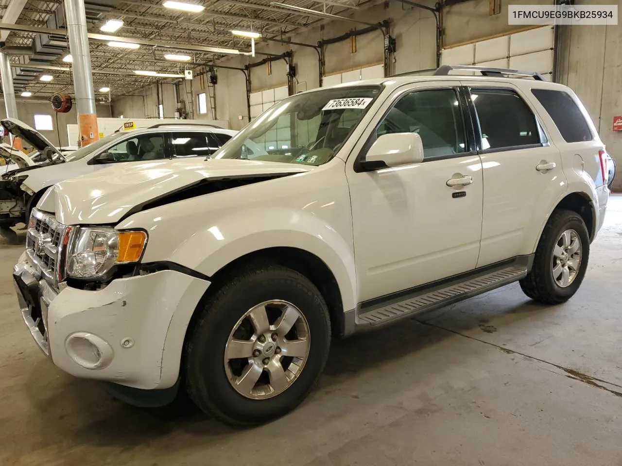 2011 Ford Escape Limited VIN: 1FMCU9EG9BKB25934 Lot: 73636584