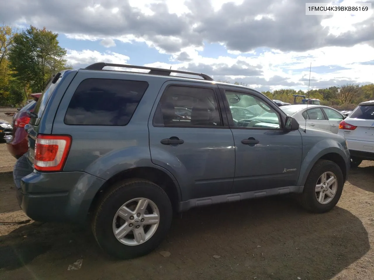 2011 Ford Escape Hybrid VIN: 1FMCU4K39BKB86169 Lot: 73812184