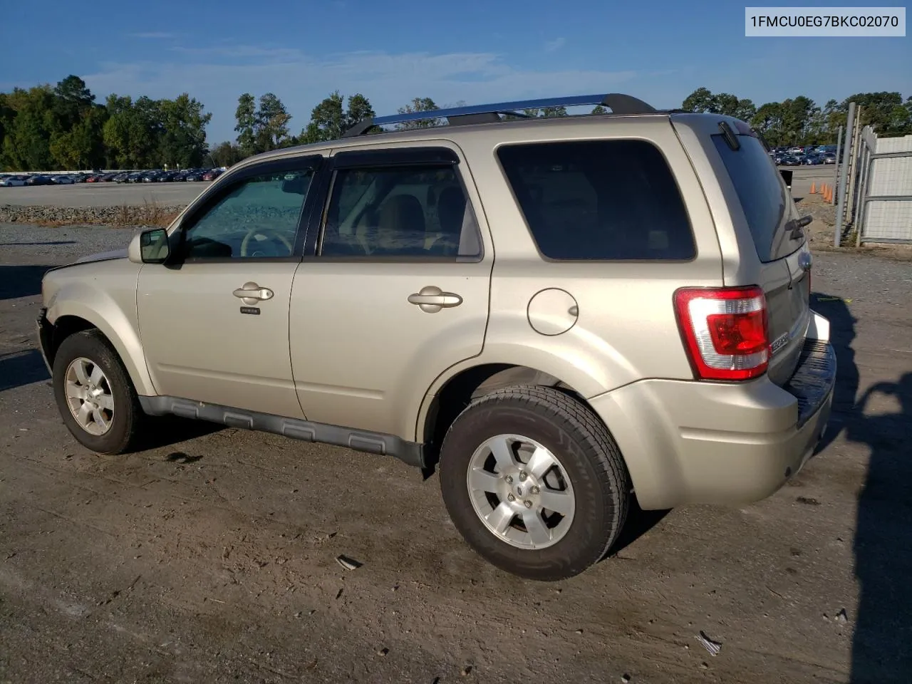 2011 Ford Escape Limited VIN: 1FMCU0EG7BKC02070 Lot: 73953254