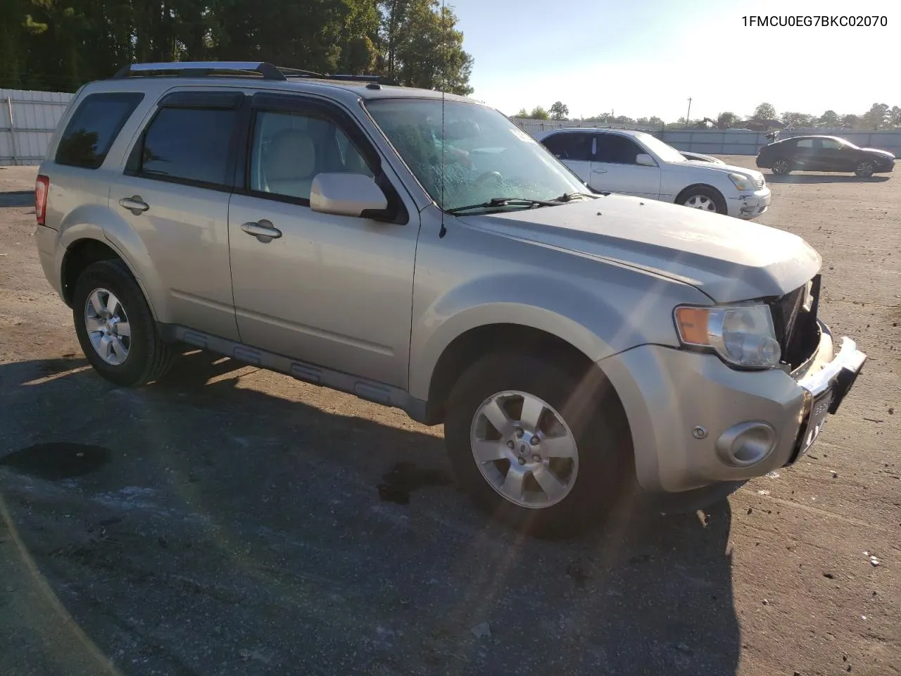 2011 Ford Escape Limited VIN: 1FMCU0EG7BKC02070 Lot: 73953254