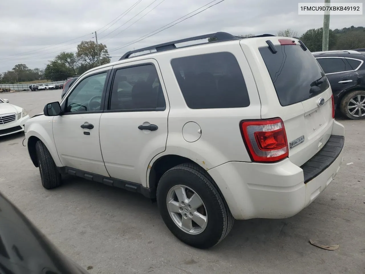 2011 Ford Escape Xlt VIN: 1FMCU9D7XBKB49192 Lot: 74062744