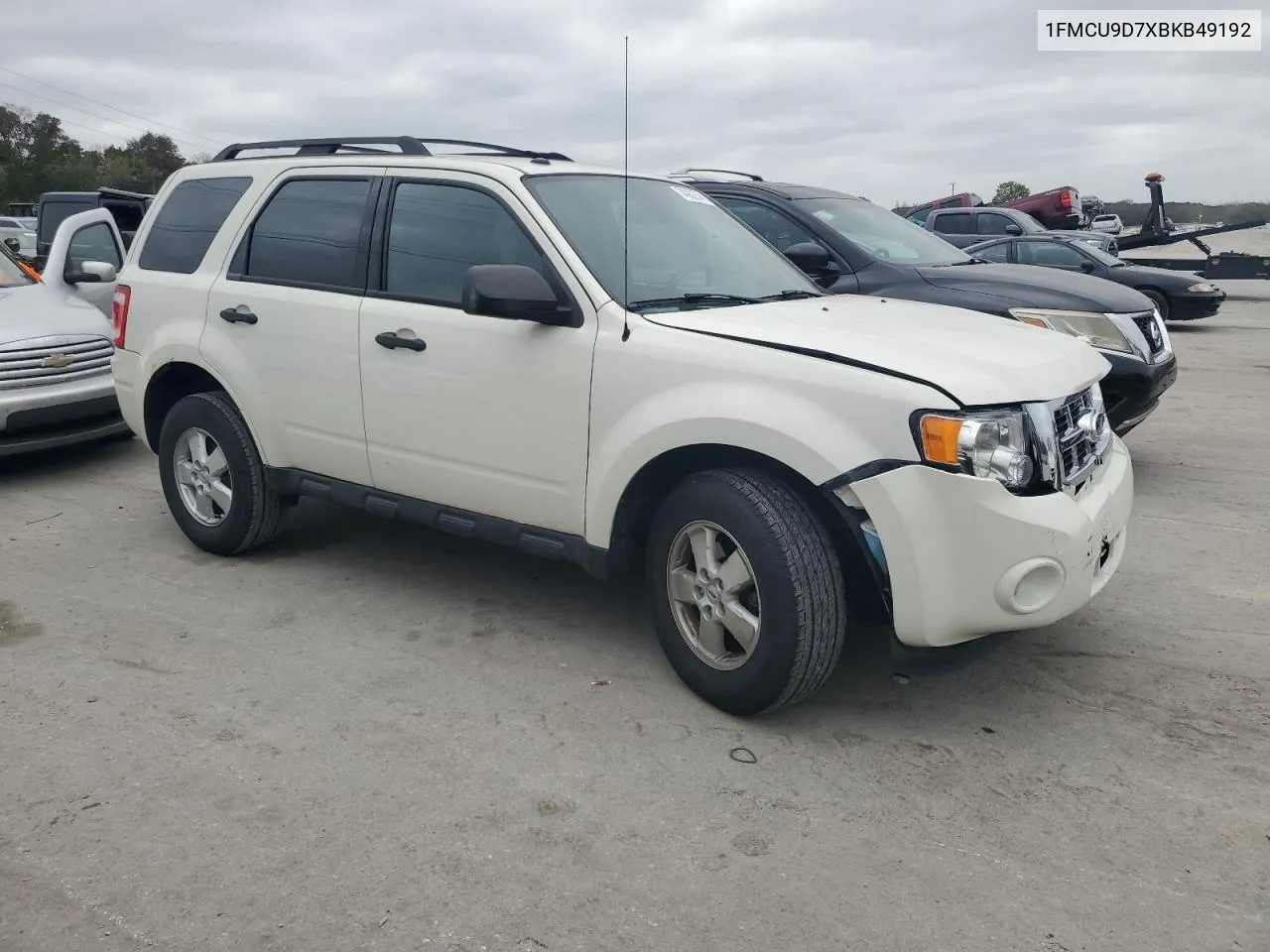 2011 Ford Escape Xlt VIN: 1FMCU9D7XBKB49192 Lot: 74062744