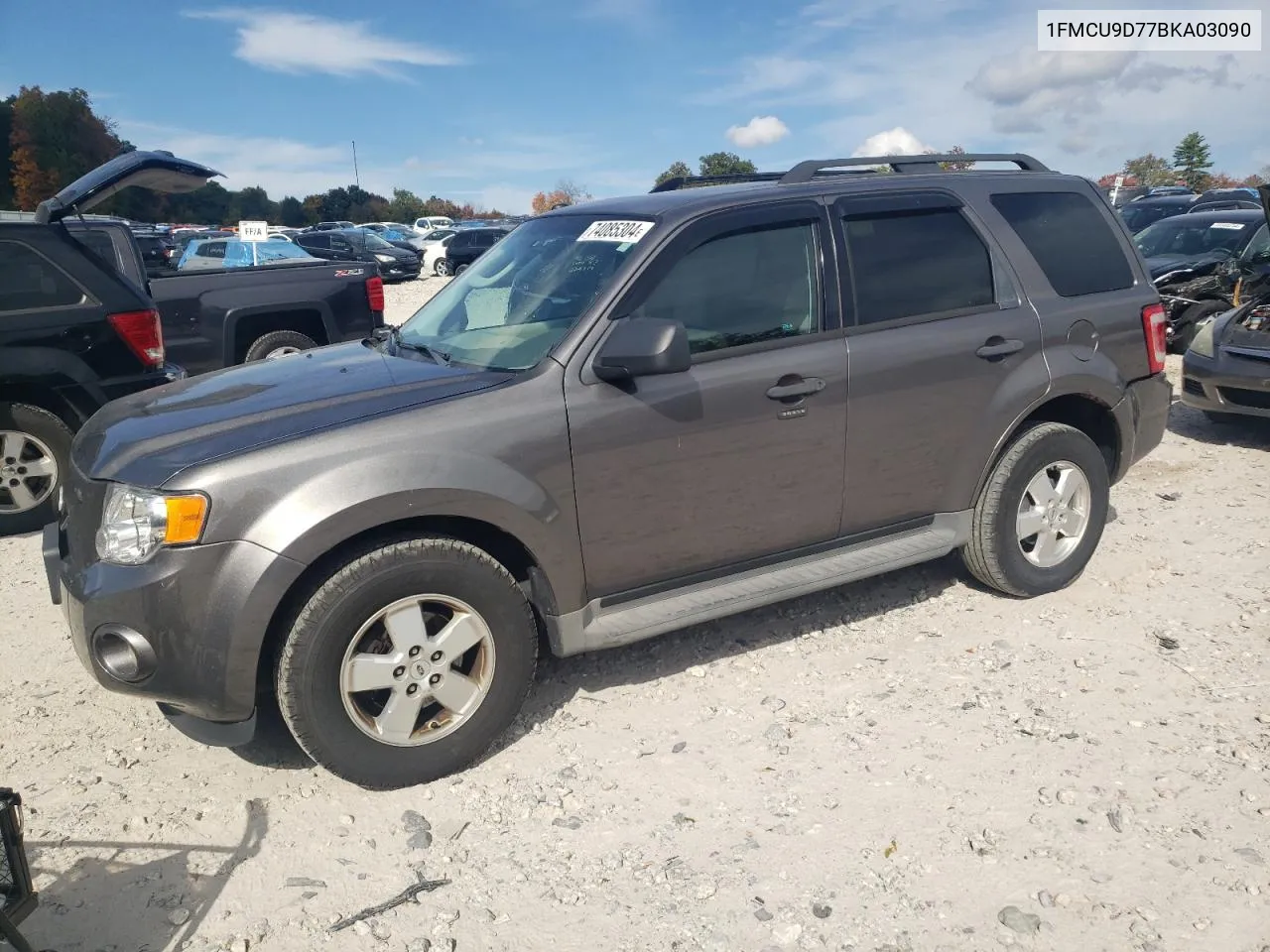 2011 Ford Escape Xlt VIN: 1FMCU9D77BKA03090 Lot: 74085304