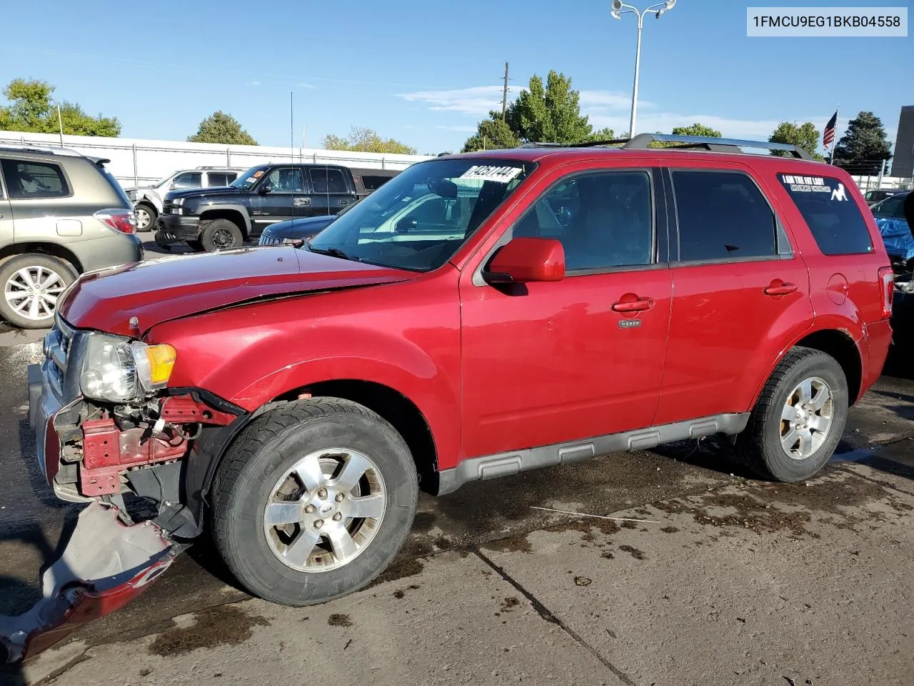 2011 Ford Escape Limited VIN: 1FMCU9EG1BKB04558 Lot: 74257744