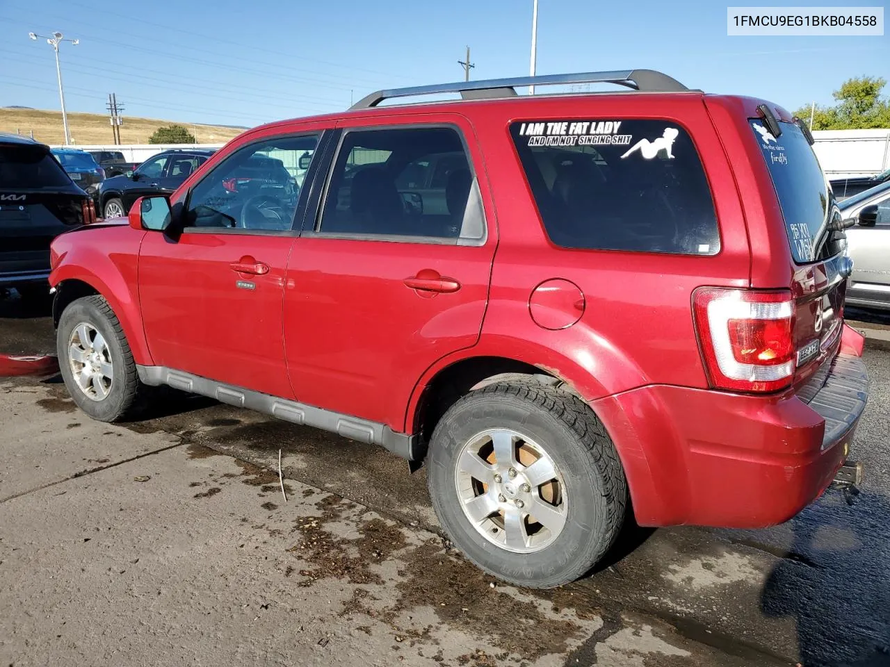 2011 Ford Escape Limited VIN: 1FMCU9EG1BKB04558 Lot: 74257744