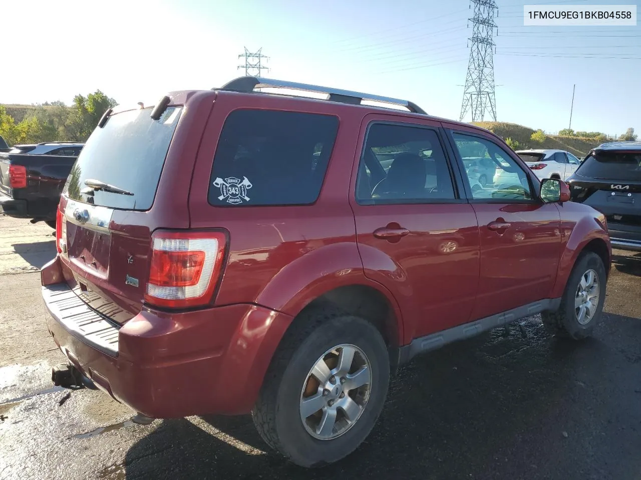 2011 Ford Escape Limited VIN: 1FMCU9EG1BKB04558 Lot: 74257744