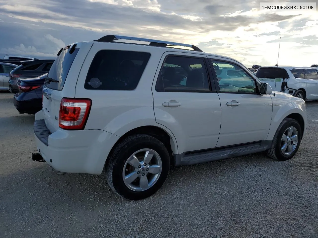 2011 Ford Escape Limited VIN: 1FMCU0EGXBKC60108 Lot: 74318134