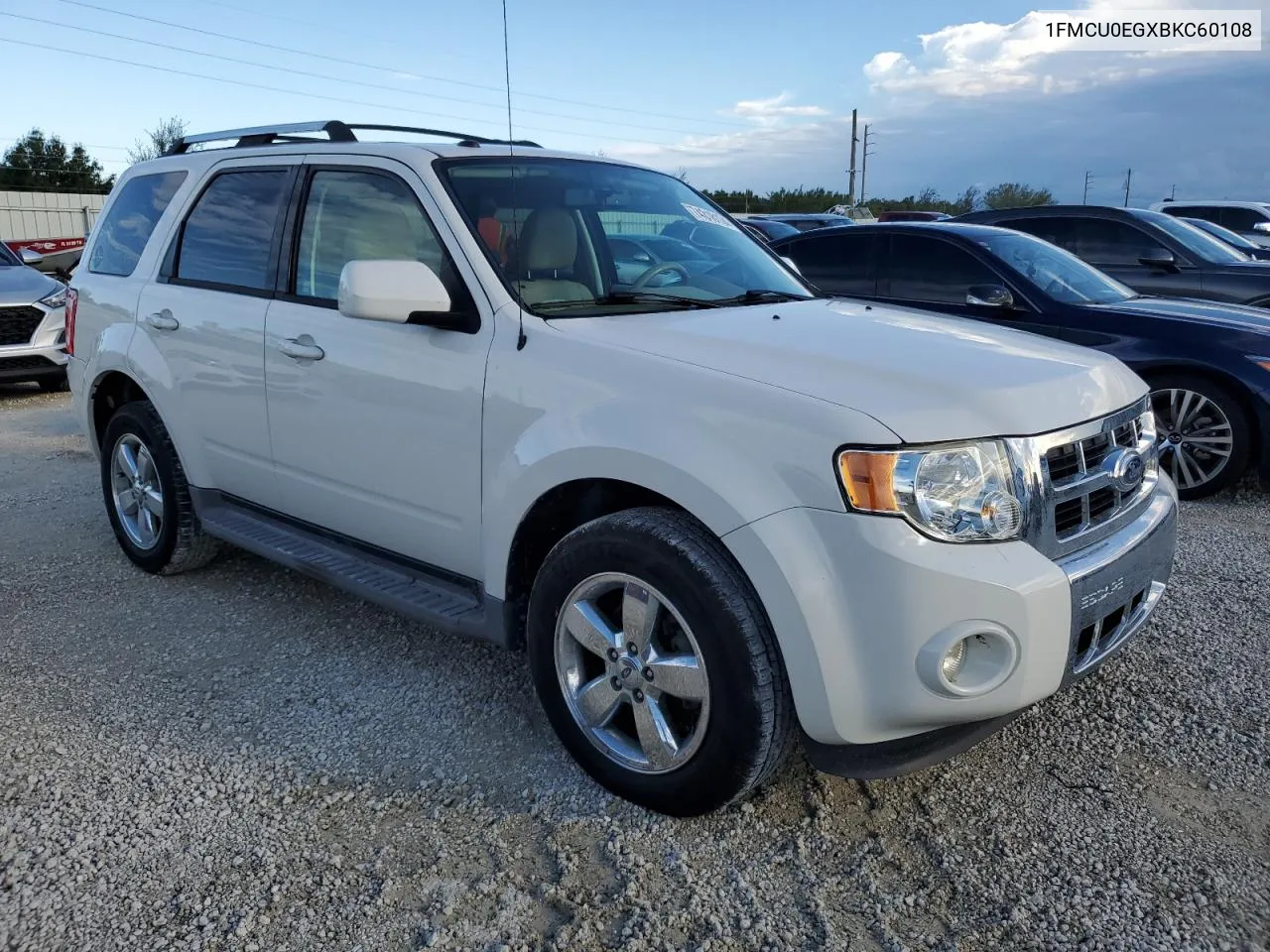 2011 Ford Escape Limited VIN: 1FMCU0EGXBKC60108 Lot: 74318134