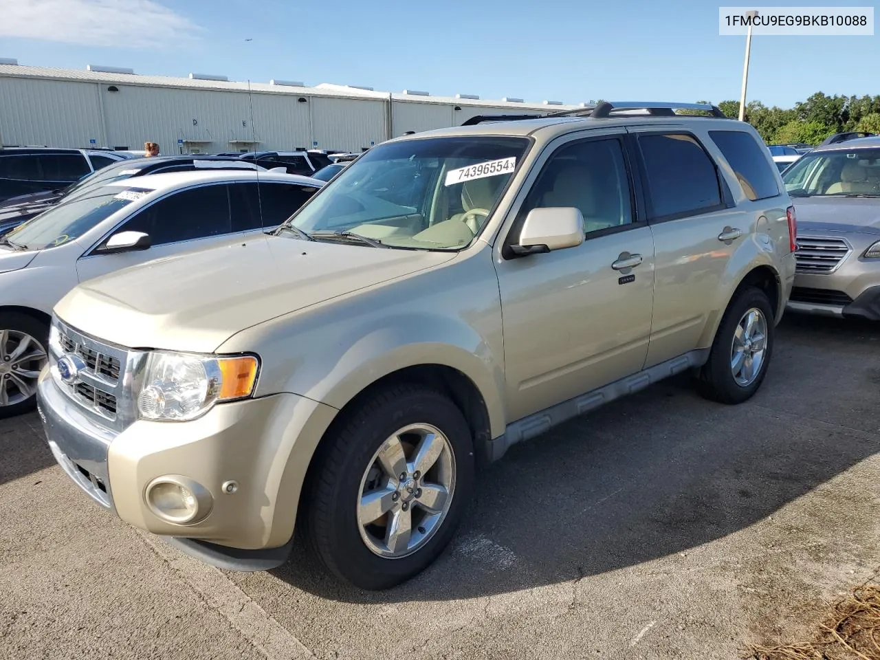 2011 Ford Escape Limited VIN: 1FMCU9EG9BKB10088 Lot: 74396554