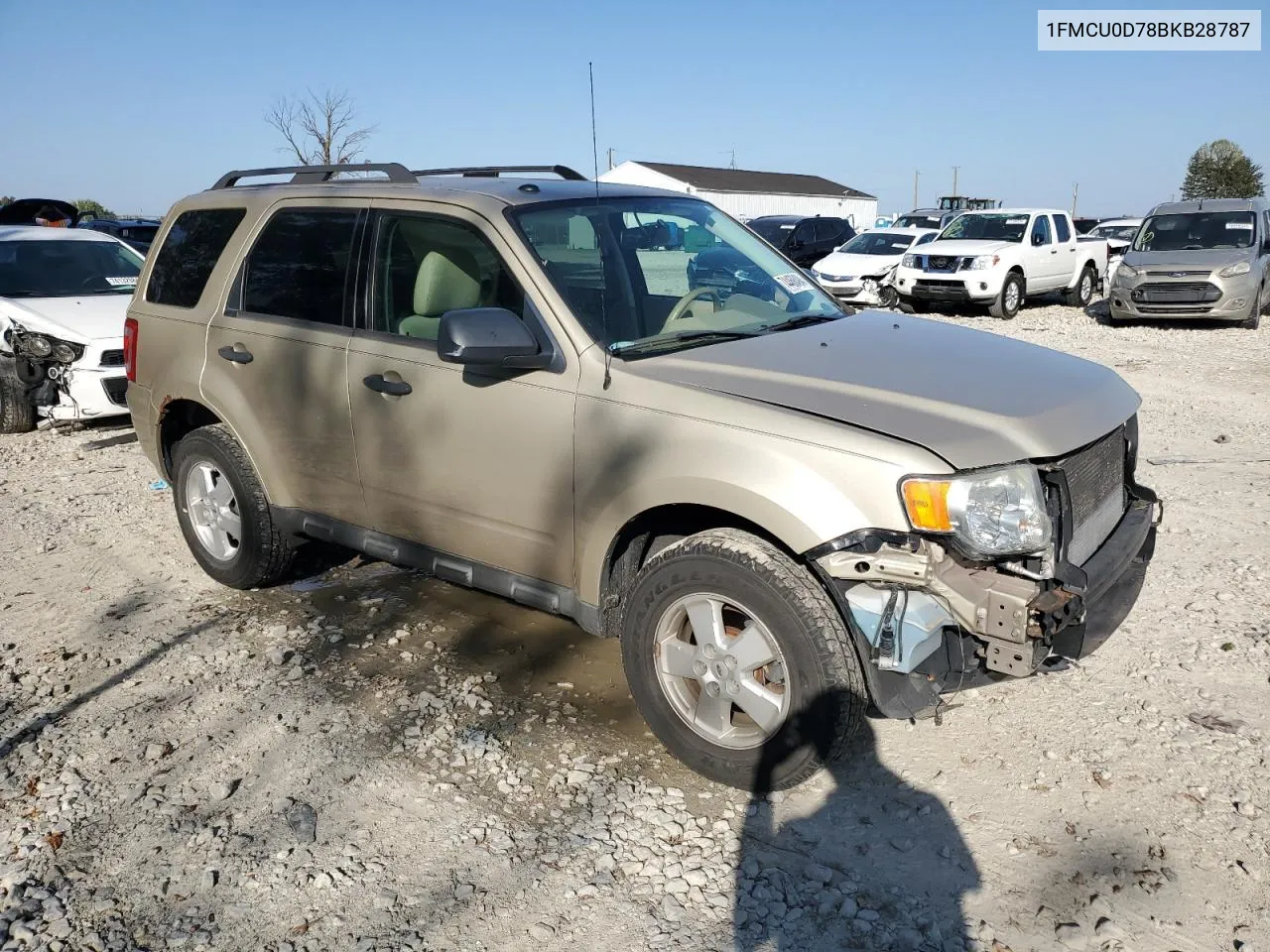 2011 Ford Escape Xlt VIN: 1FMCU0D78BKB28787 Lot: 74468494