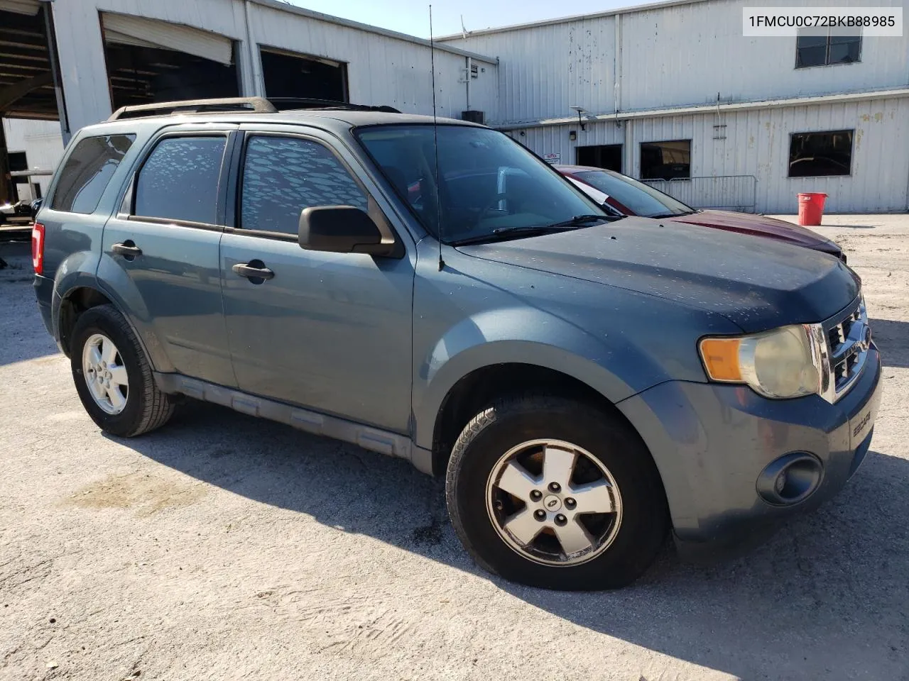 2011 Ford Escape Xls VIN: 1FMCU0C72BKB88985 Lot: 74602184