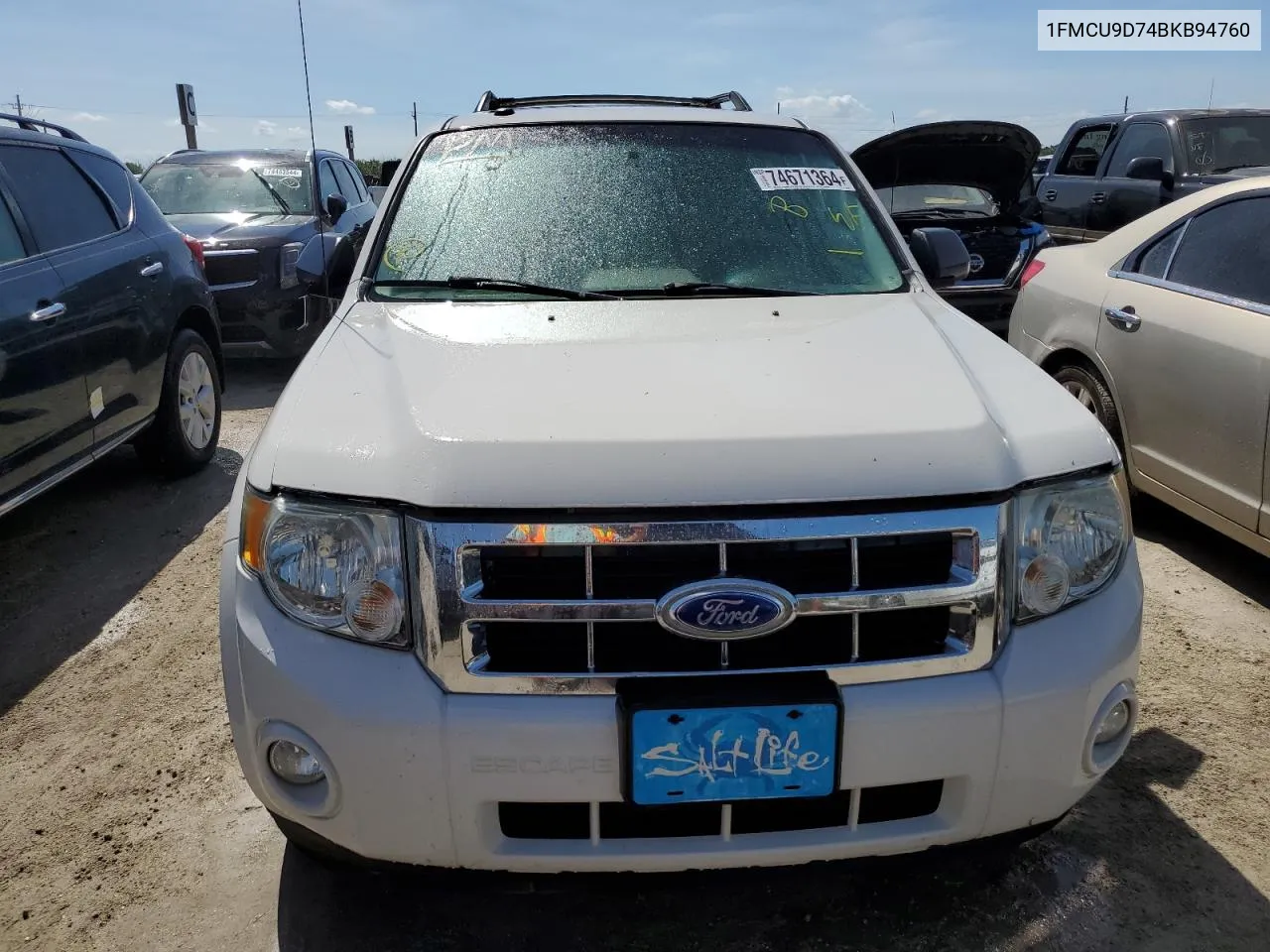 2011 Ford Escape Xlt VIN: 1FMCU9D74BKB94760 Lot: 74671364