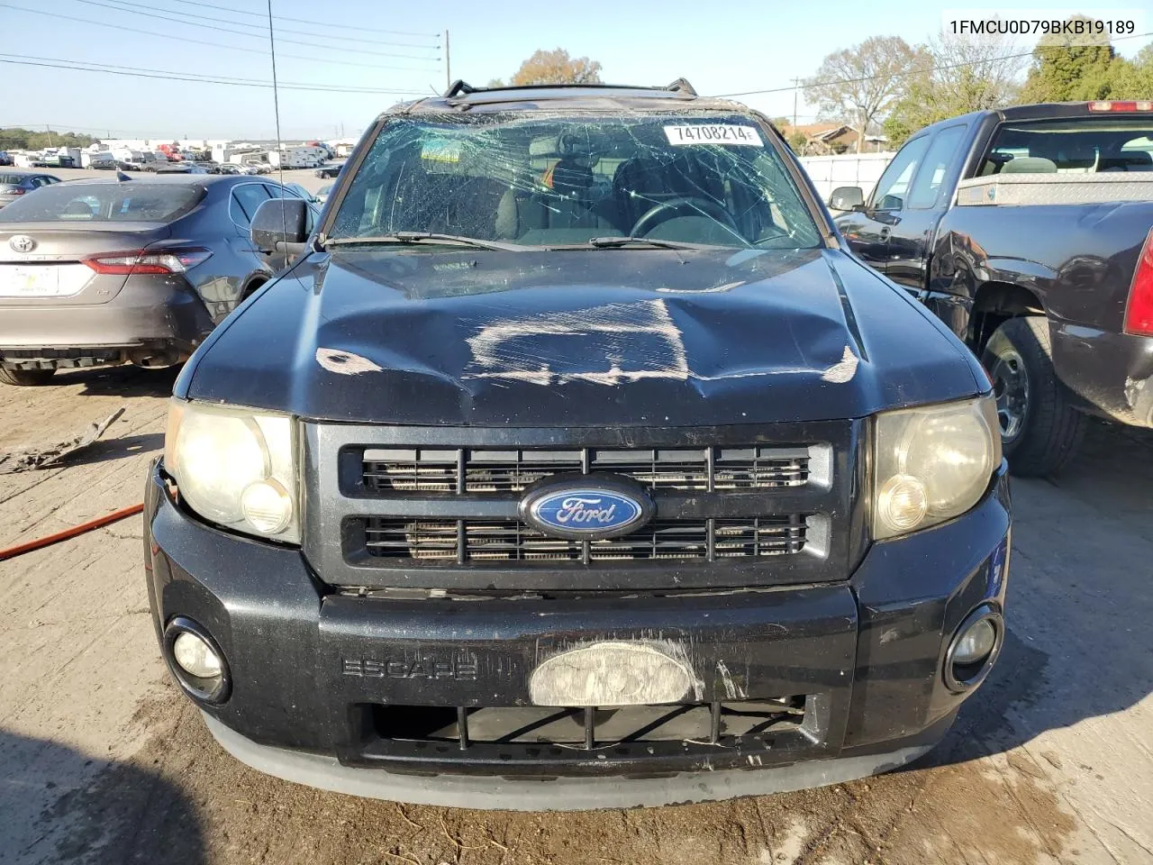 2011 Ford Escape Xlt VIN: 1FMCU0D79BKB19189 Lot: 74708214