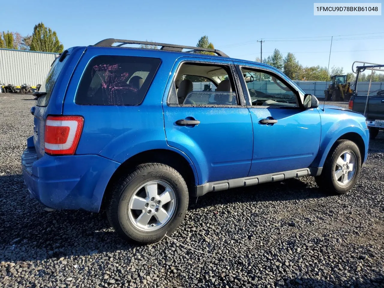 2011 Ford Escape Xlt VIN: 1FMCU9D78BKB61048 Lot: 75030004