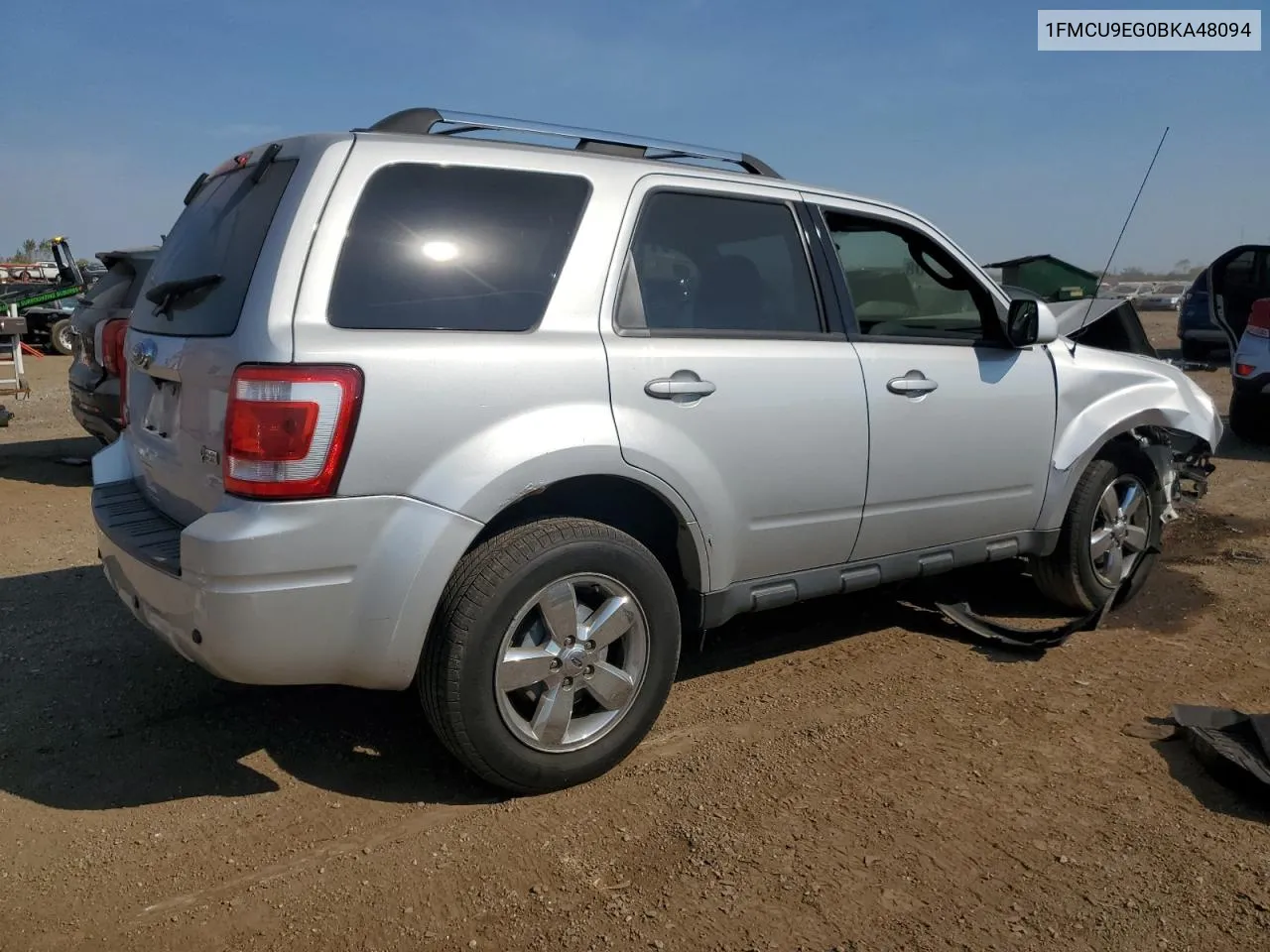 2011 Ford Escape Limited VIN: 1FMCU9EG0BKA48094 Lot: 75047974