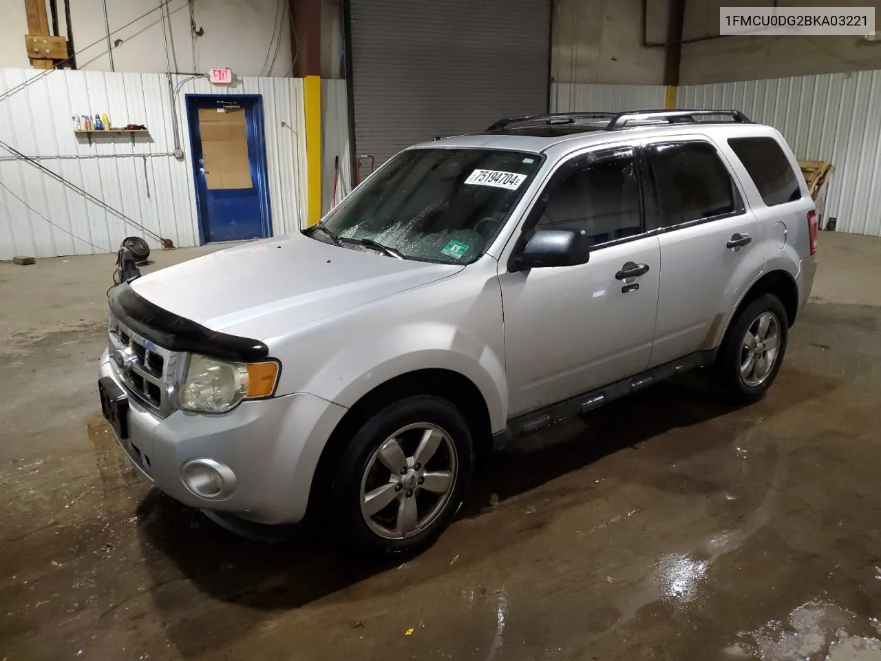 2011 Ford Escape Xlt VIN: 1FMCU0DG2BKA03221 Lot: 75194704