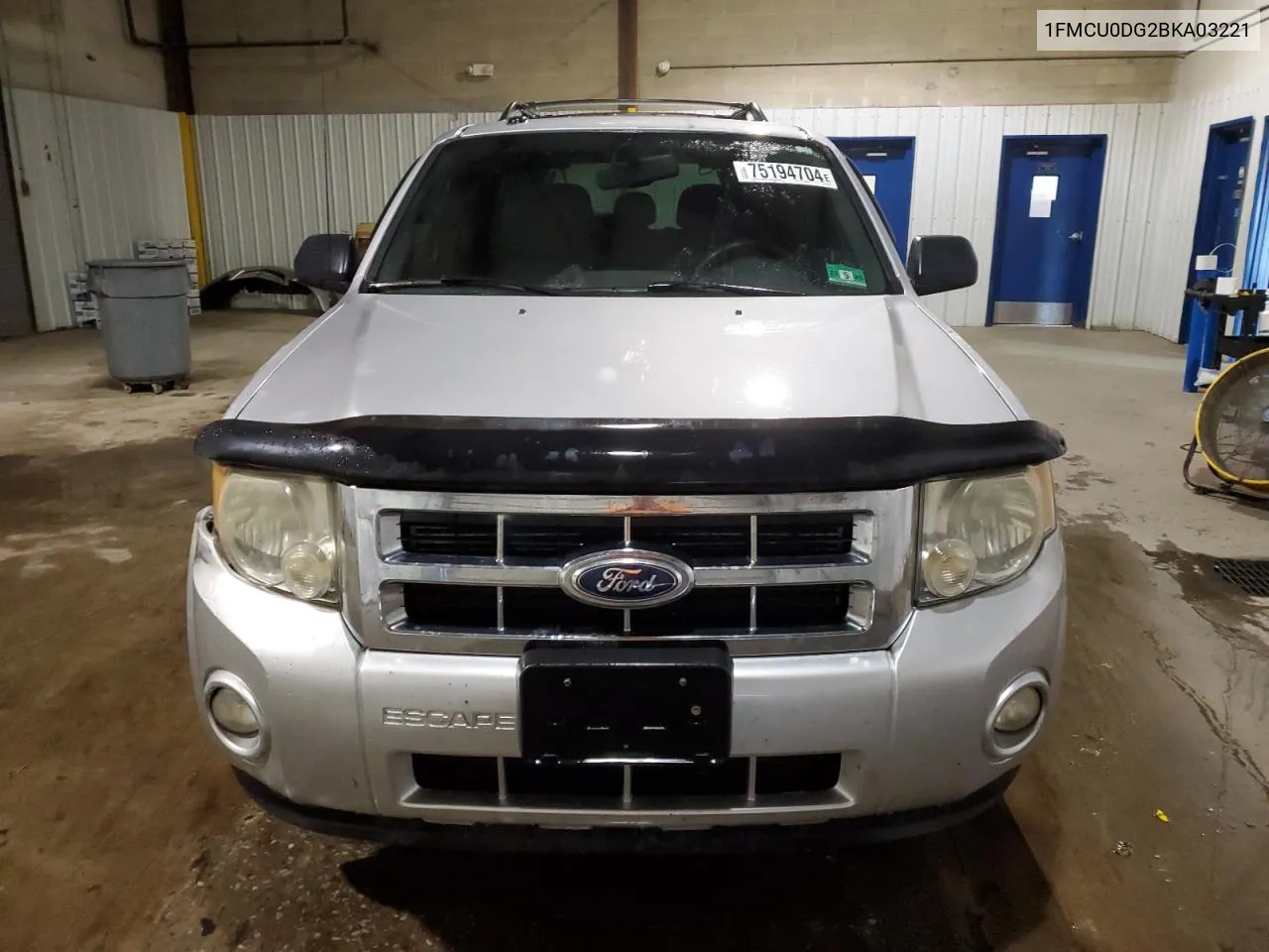 2011 Ford Escape Xlt VIN: 1FMCU0DG2BKA03221 Lot: 75194704