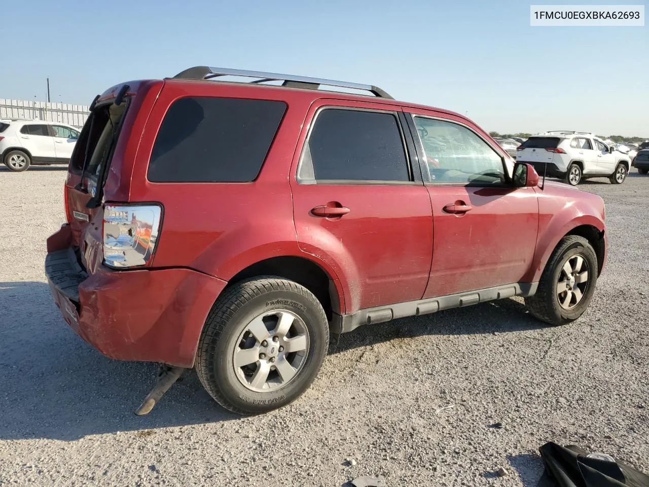 2011 Ford Escape Limited VIN: 1FMCU0EGXBKA62693 Lot: 75222274