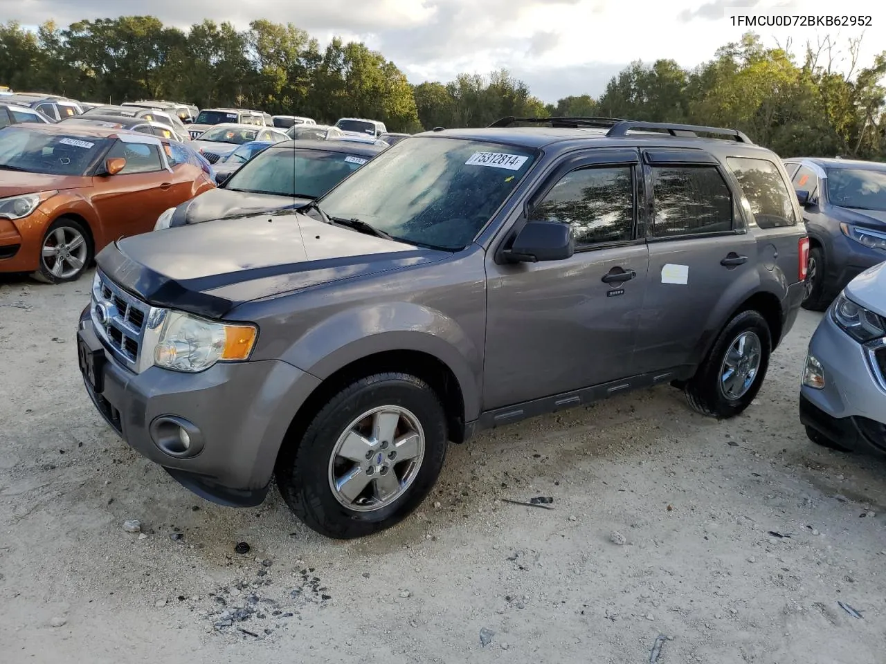 2011 Ford Escape Xlt VIN: 1FMCU0D72BKB62952 Lot: 75312814