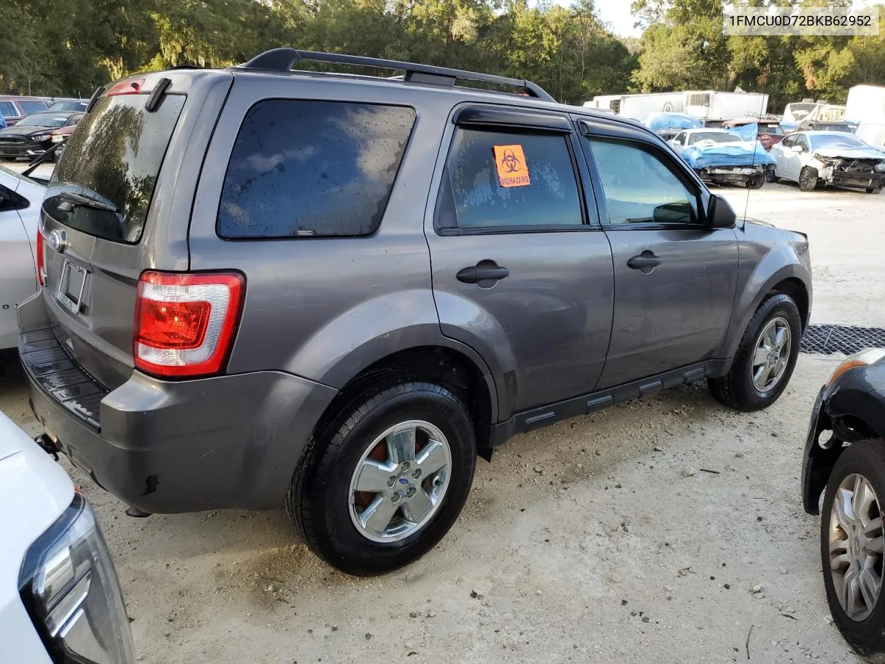 2011 Ford Escape Xlt VIN: 1FMCU0D72BKB62952 Lot: 75312814