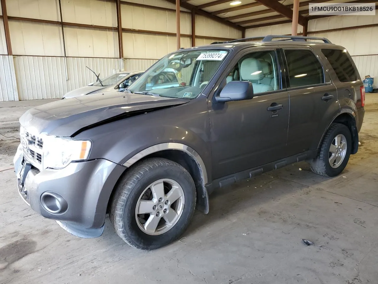 2011 Ford Escape Xlt VIN: 1FMCU9DG1BKB18526 Lot: 75399274