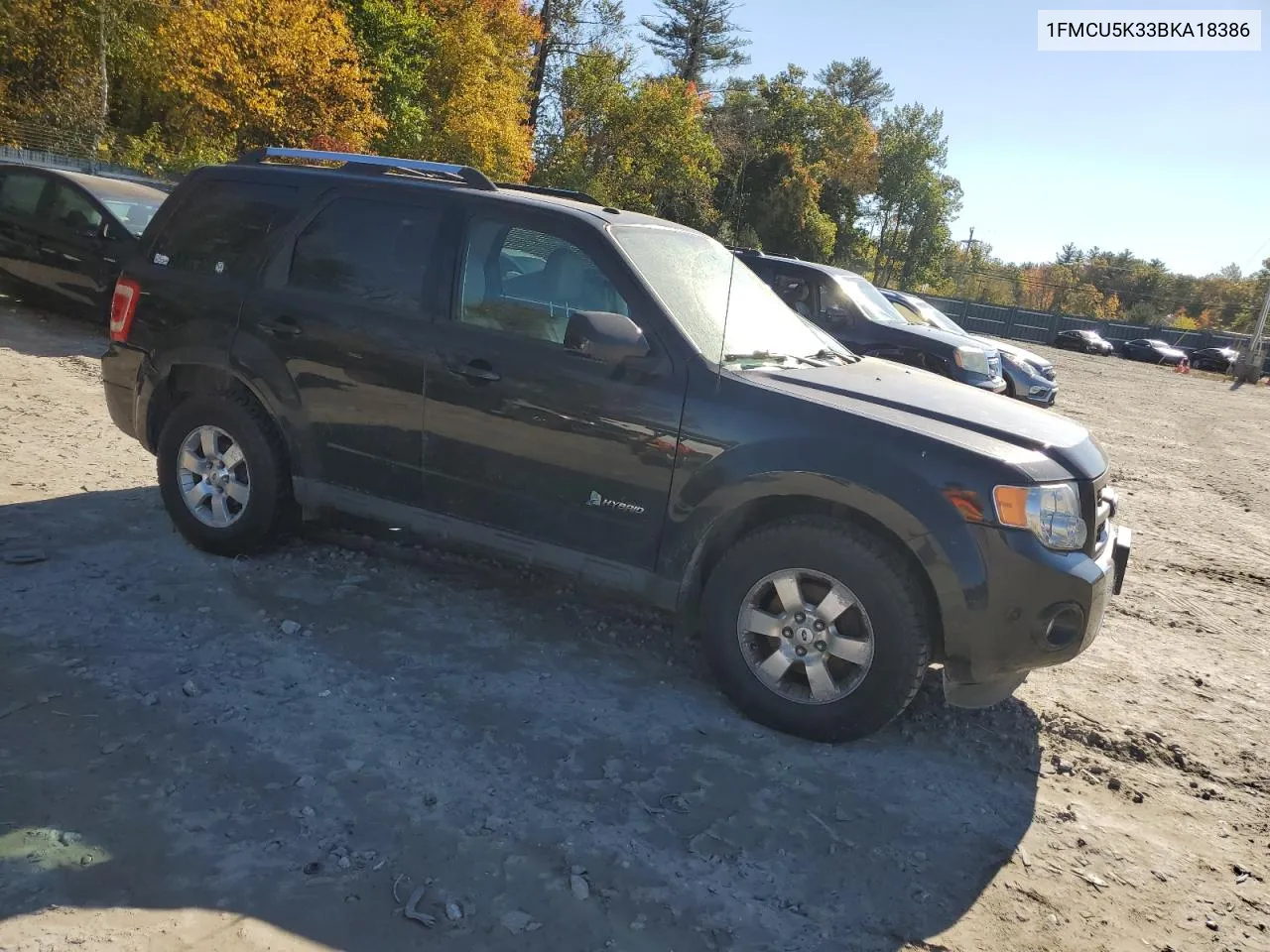 2011 Ford Escape Hybrid VIN: 1FMCU5K33BKA18386 Lot: 75424794