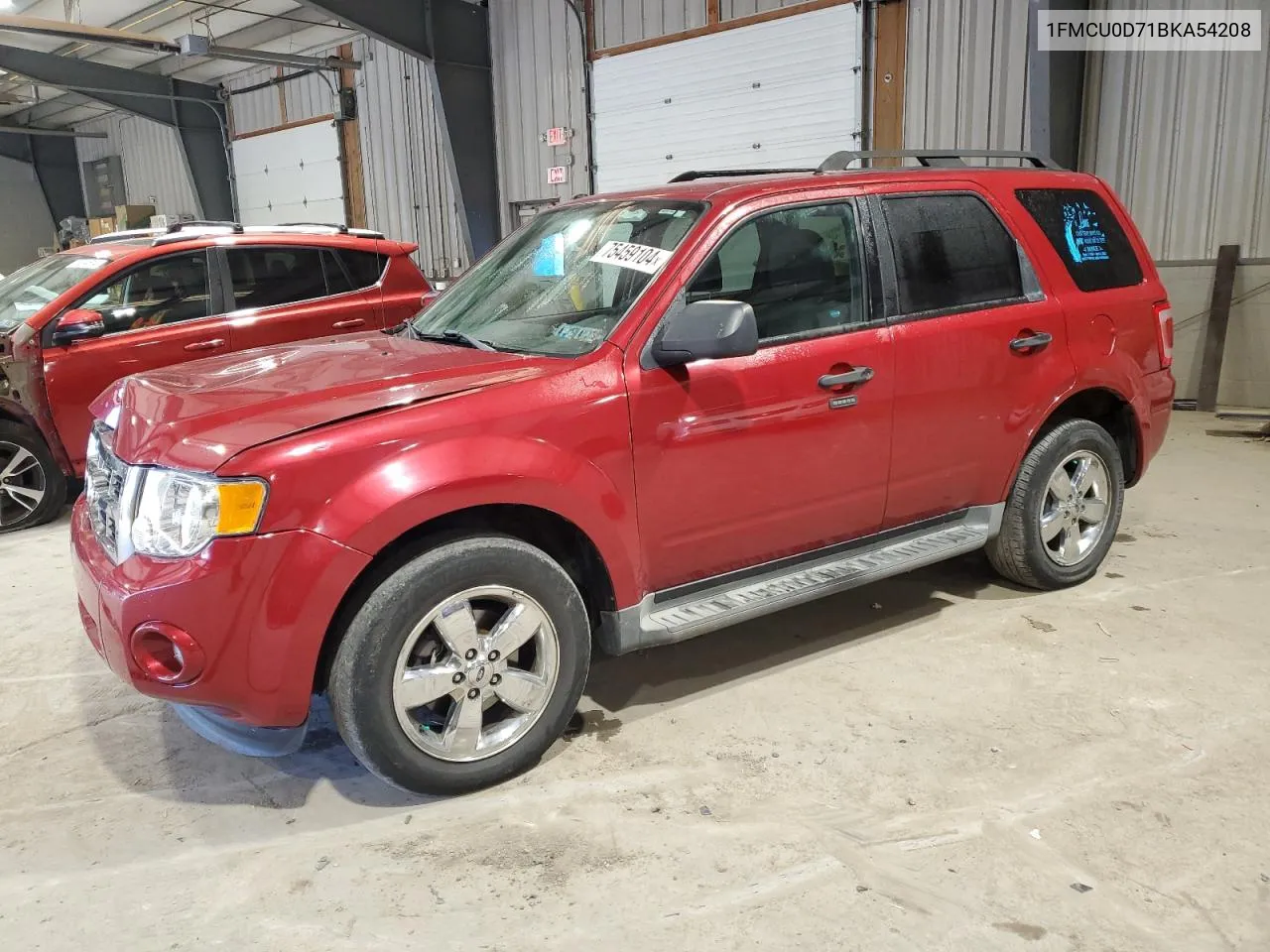 2011 Ford Escape Xlt VIN: 1FMCU0D71BKA54208 Lot: 75459104