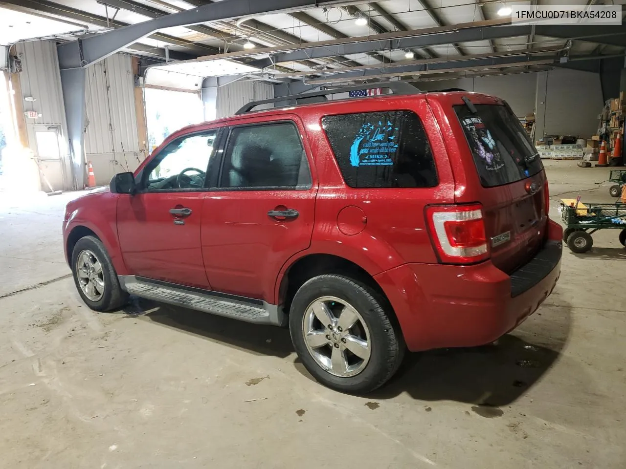 2011 Ford Escape Xlt VIN: 1FMCU0D71BKA54208 Lot: 75459104