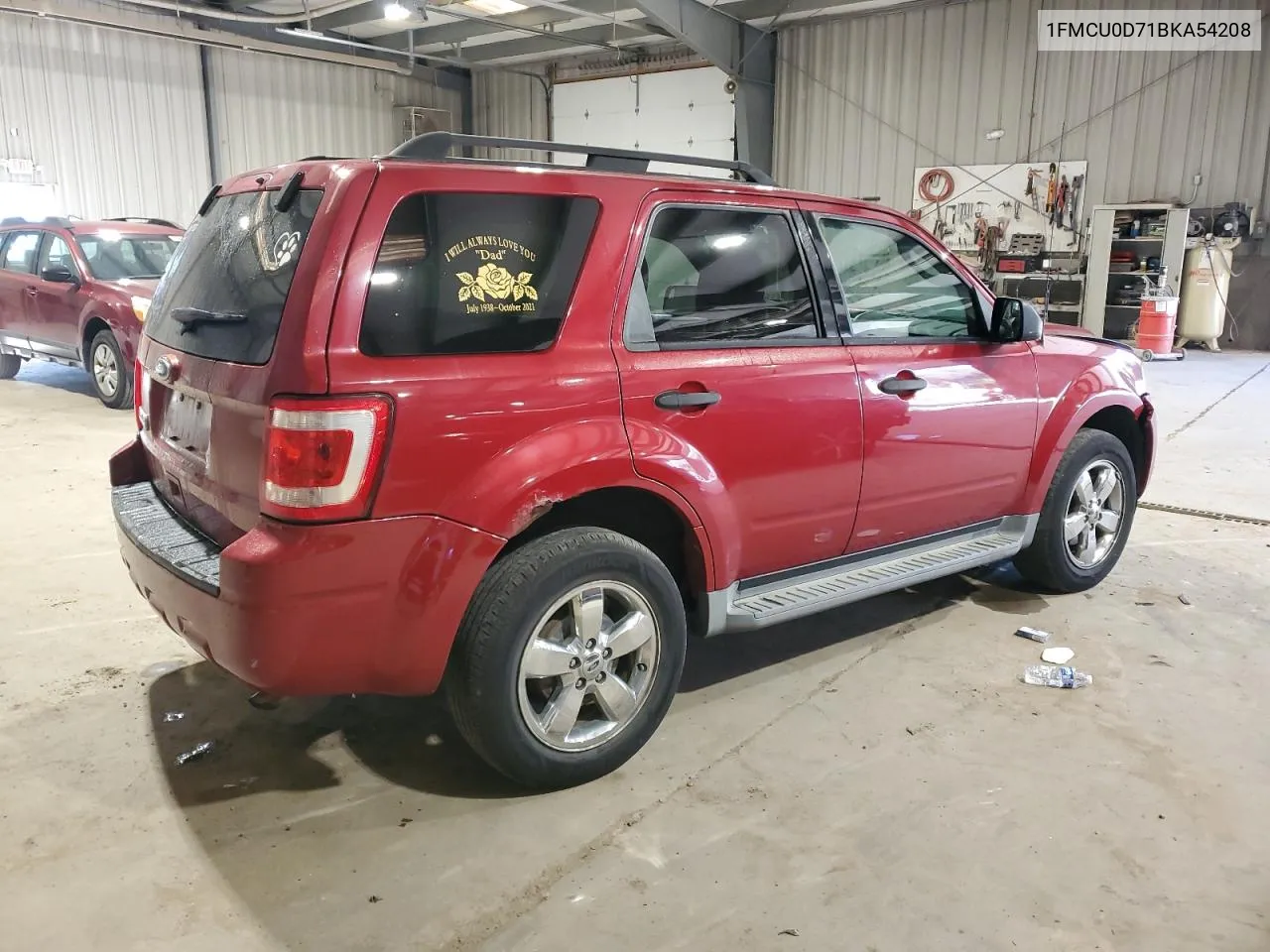 2011 Ford Escape Xlt VIN: 1FMCU0D71BKA54208 Lot: 75459104