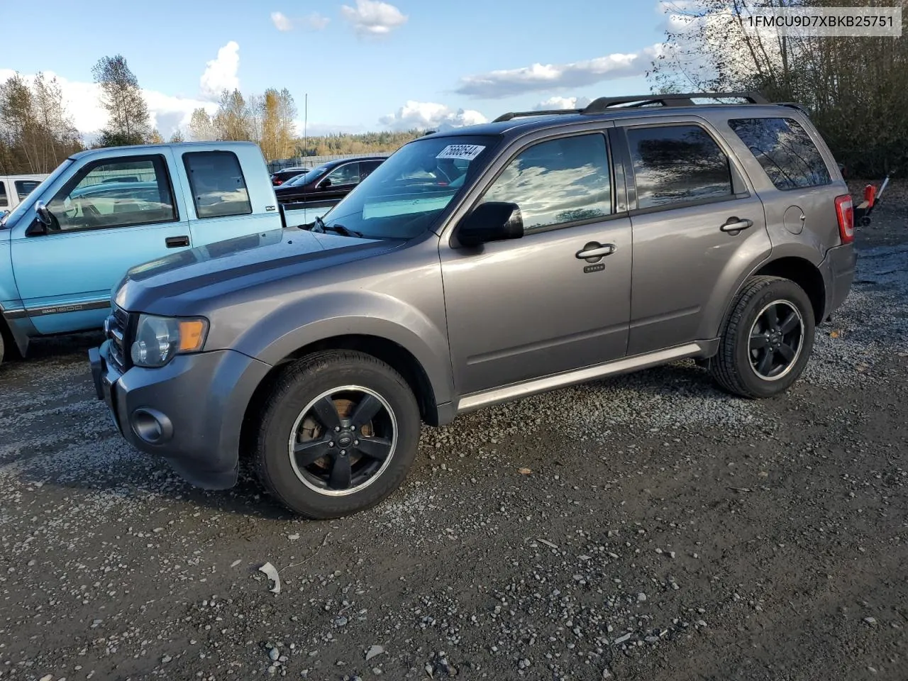 2011 Ford Escape Xlt VIN: 1FMCU9D7XBKB25751 Lot: 75660544