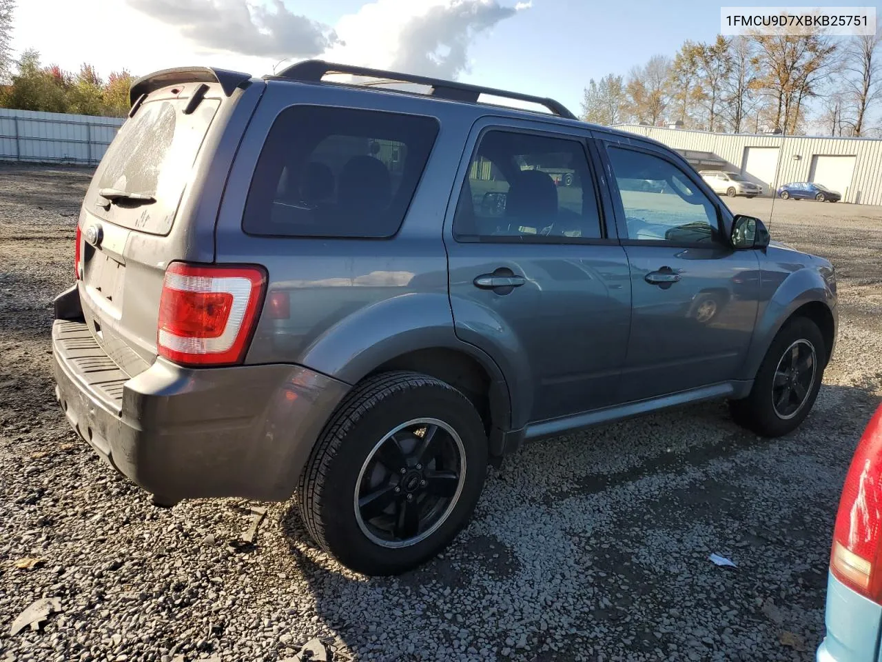 2011 Ford Escape Xlt VIN: 1FMCU9D7XBKB25751 Lot: 75660544