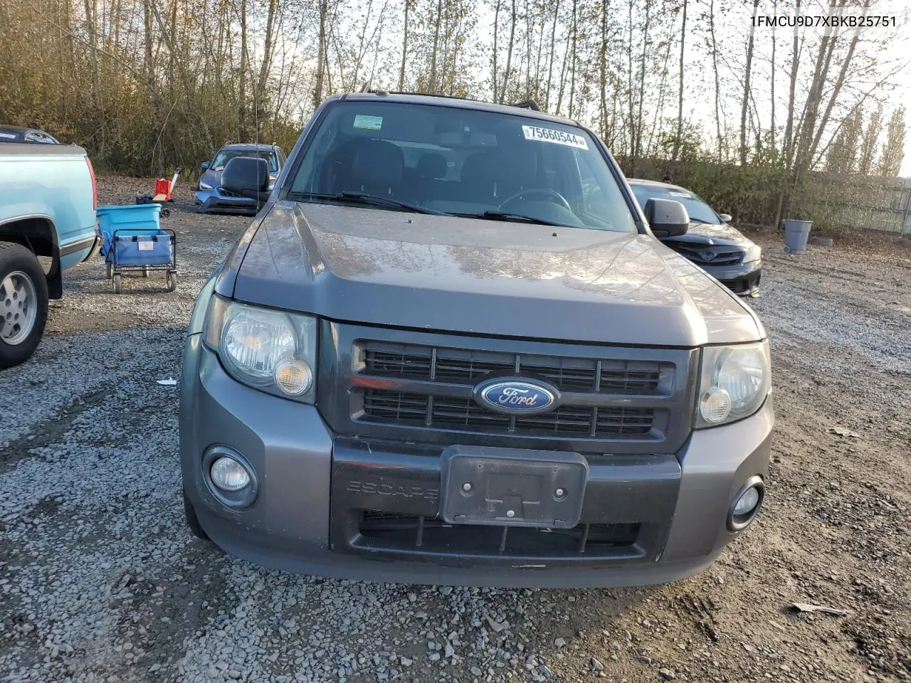 2011 Ford Escape Xlt VIN: 1FMCU9D7XBKB25751 Lot: 75660544