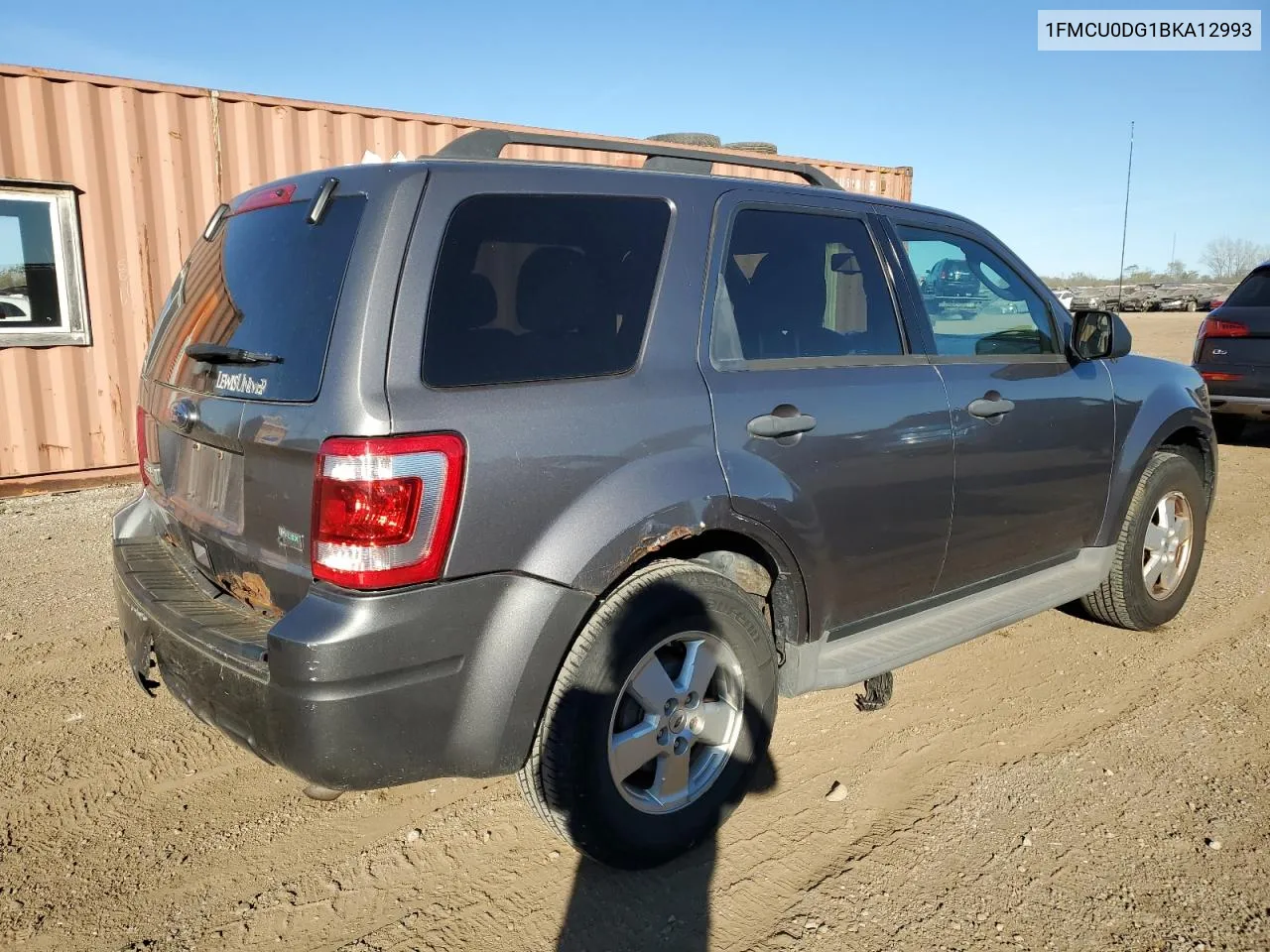 2011 Ford Escape Xlt VIN: 1FMCU0DG1BKA12993 Lot: 75775934