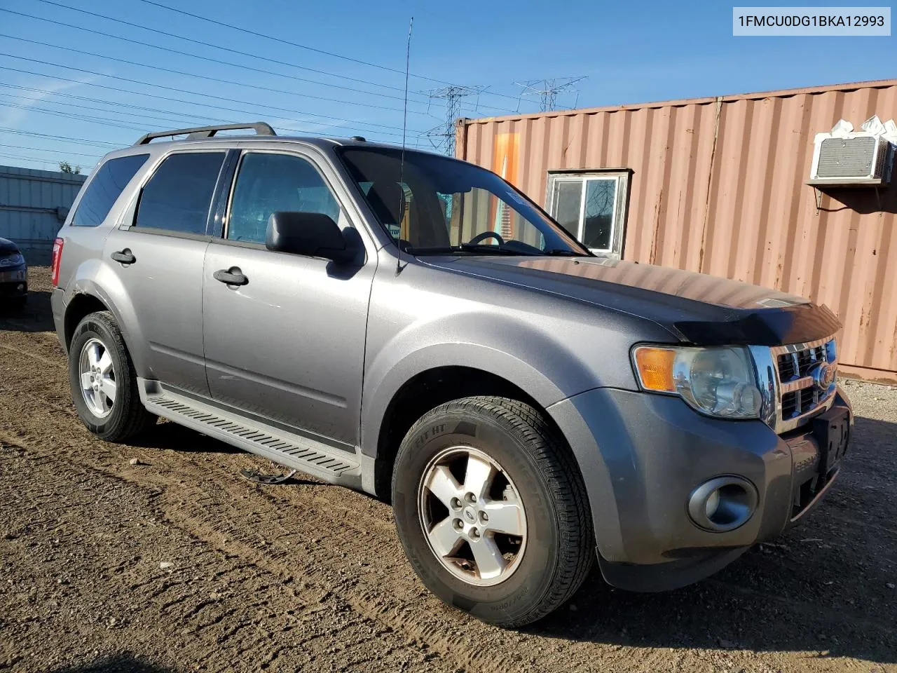 2011 Ford Escape Xlt VIN: 1FMCU0DG1BKA12993 Lot: 75775934