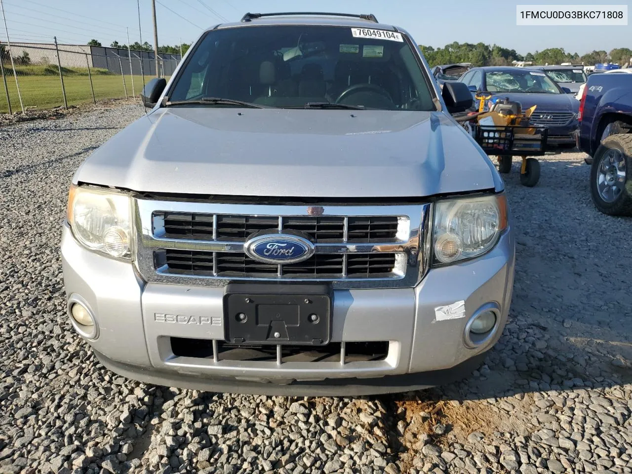 2011 Ford Escape Xlt VIN: 1FMCU0DG3BKC71808 Lot: 76049104