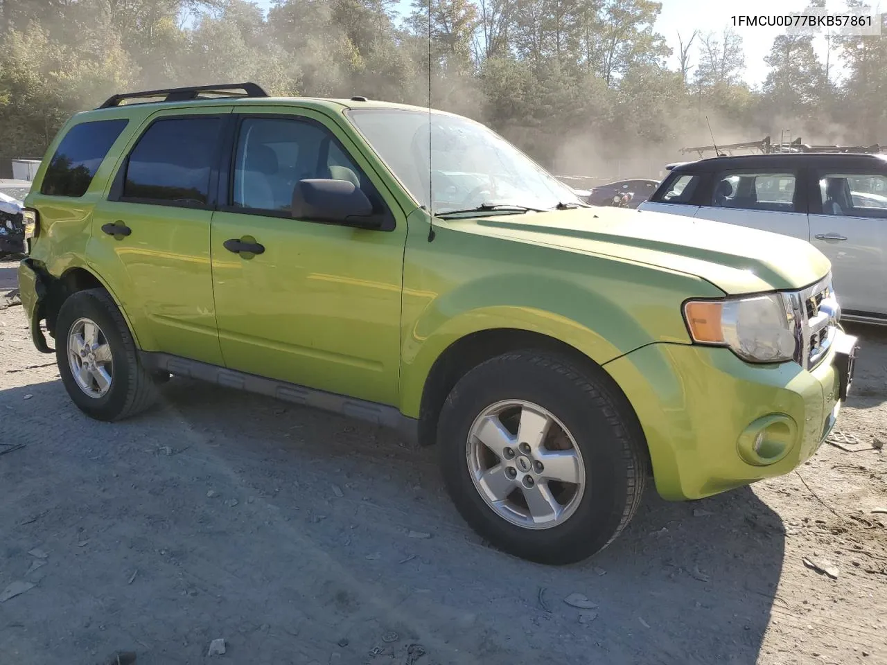 2011 Ford Escape Xlt VIN: 1FMCU0D77BKB57861 Lot: 76107014