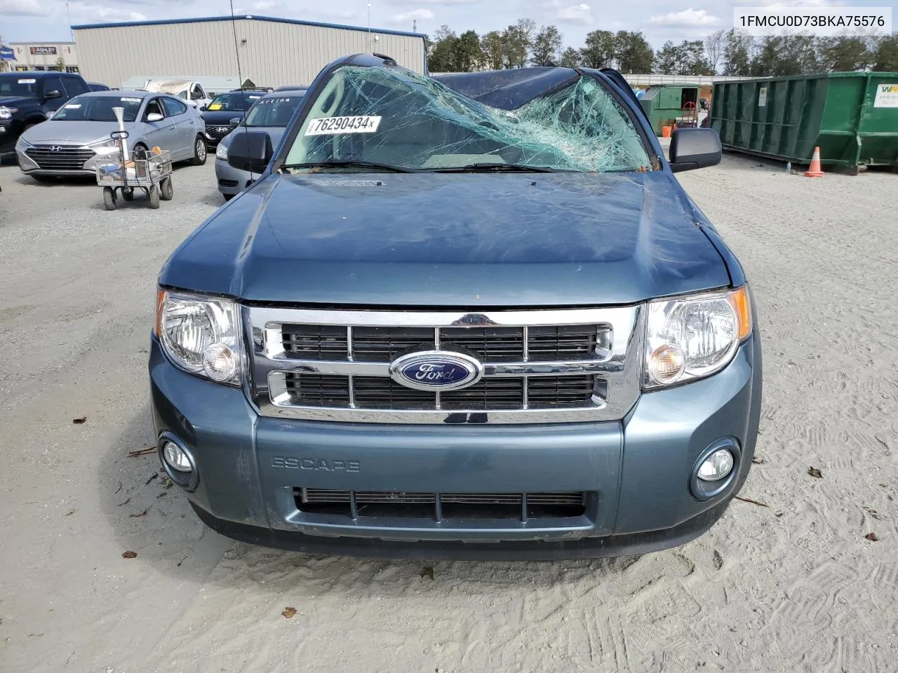 2011 Ford Escape Xlt VIN: 1FMCU0D73BKA75576 Lot: 76290434