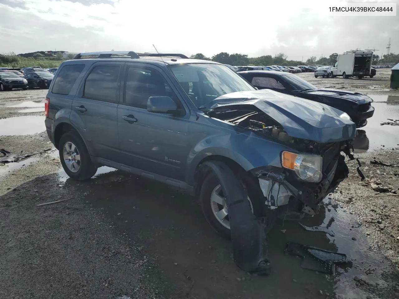 2011 Ford Escape Hybrid VIN: 1FMCU4K39BKC48444 Lot: 76501214