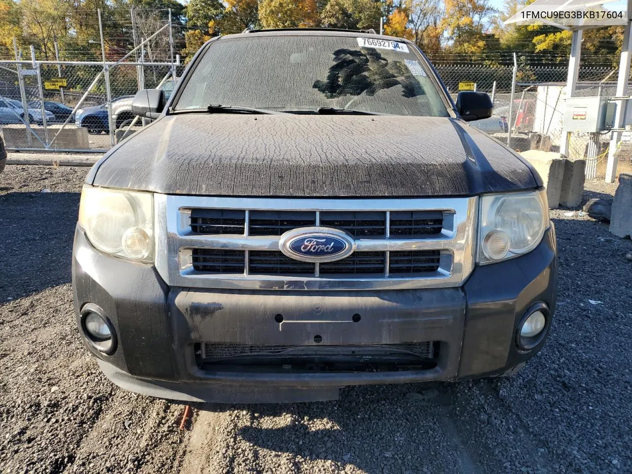 2011 Ford Escape Limited VIN: 1FMCU9EG3BKB17604 Lot: 76692754