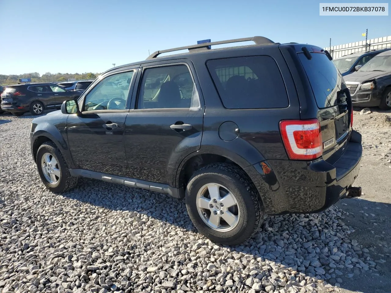 2011 Ford Escape Xlt VIN: 1FMCU0D72BKB37078 Lot: 76786254