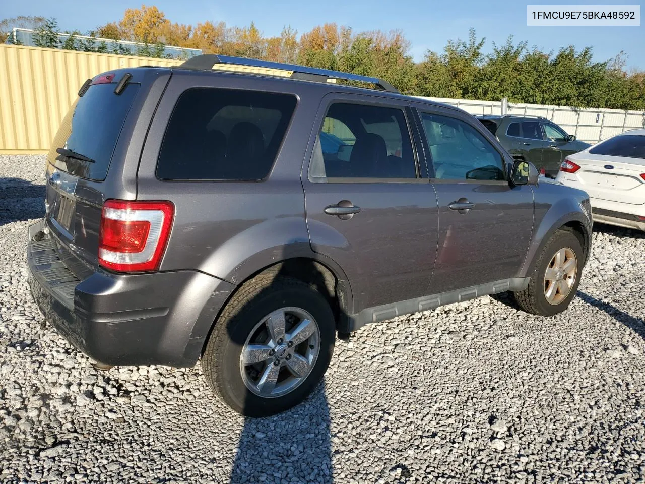 2011 Ford Escape Limited VIN: 1FMCU9E75BKA48592 Lot: 76805634