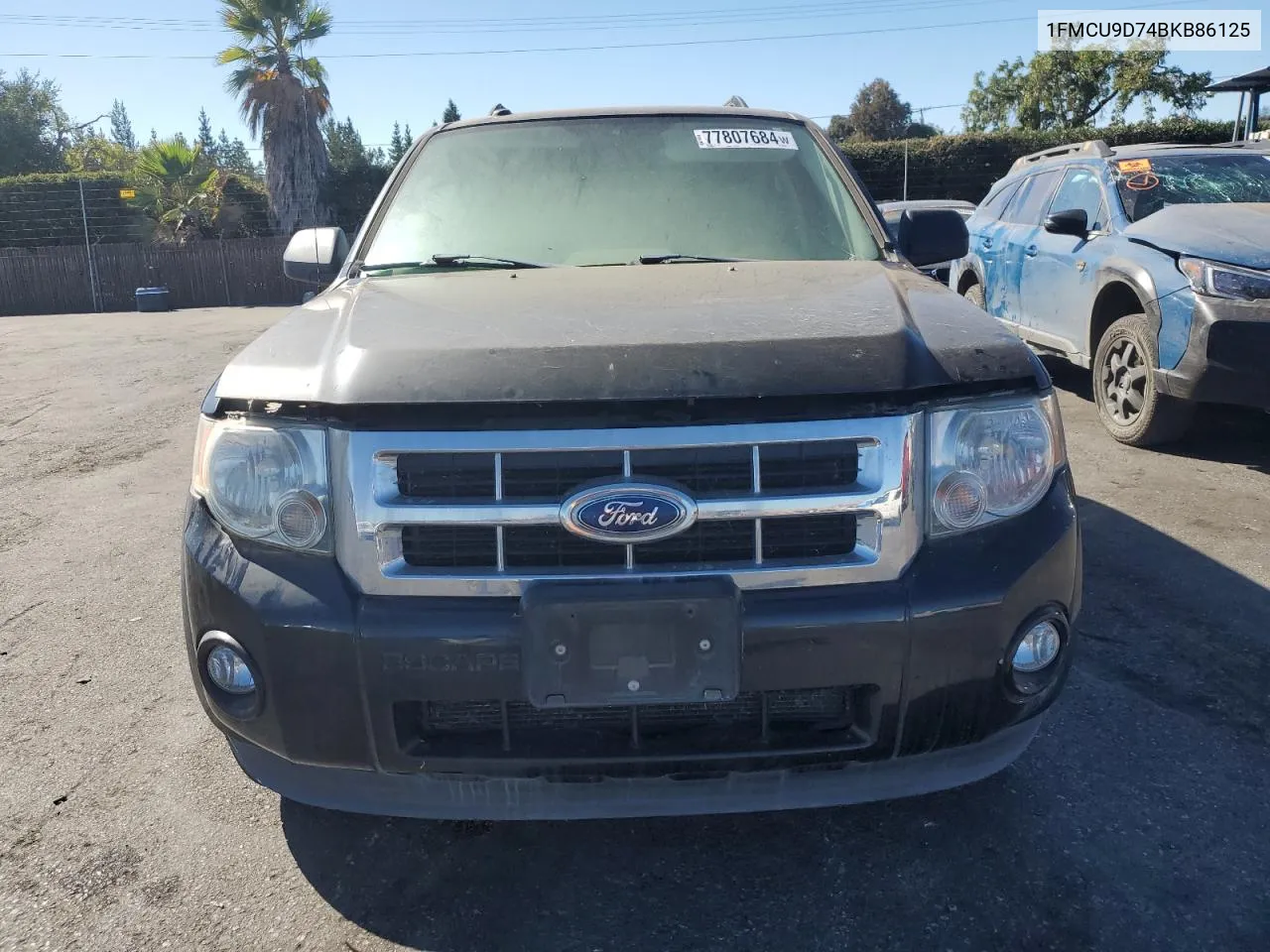 2011 Ford Escape Xlt VIN: 1FMCU9D74BKB86125 Lot: 77807684